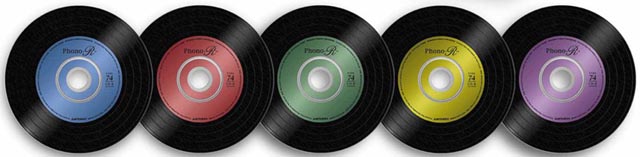 三菱化学メディアのアナログレコード風CD-R